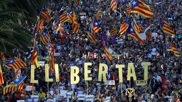 Marcha pelas ruas de Barcelona Marcha pelas ruas de Barcelona