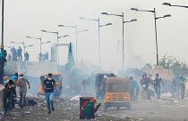 لليوم الرابع على التوالي .. المحتجون في ساحات بغداد للمطالبة بـ"إسقاط النظام"