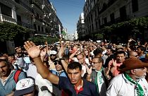 مظاهرات في العاصمة الجزائر رفضا للانتخابات الرئاسية المقررة آخر هذا العام. 2019/10/11