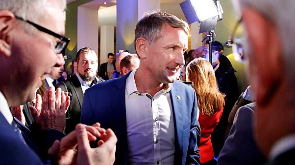 Percée de l'extrême droite lors des élections régionales allemandes en Thuringe Percée de l'extrême droite lors des élections régionales allemandes en Thuringe