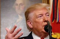 U.S. President Donald Trump makes a statement at the White House following reports that U.S. forces attacked Islamic State leader Abu Bakr al-Baghdadi in northern Syria