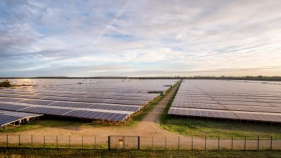 Centrale solaire de Cestas, près de Bordeaux, France
