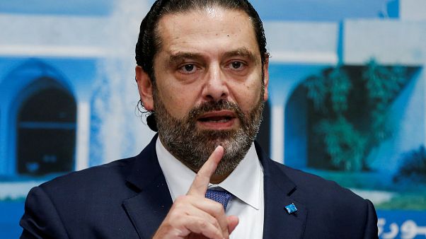 Hariri bei Pressekonferenz am 21. Oktober Hariri bei Pressekonferenz am 21. Oktober