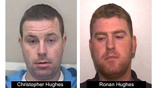 Essex Police issued a picture of Christopher Hughes (left) and his brother Ronan