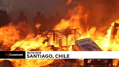 Chili : nouveaux affrontements à Santiago 