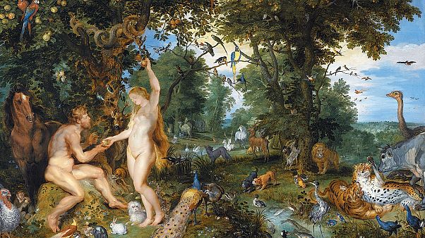 Peter Paul Rubens ile Jan Bruegel tarafından resmedilen 'Cennet Bahçesi' Peter Paul Rubens ile Jan Bruegel tarafından resmedilen 'Cennet Bahçesi'