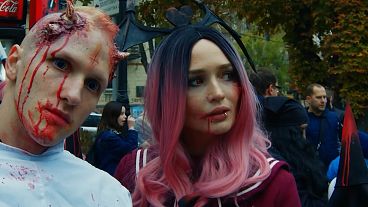 Zombie invasion in Kyiv ahead of Halloween