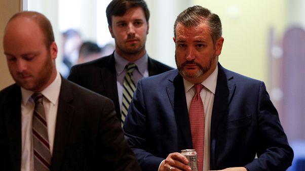 ABD'li Senatör Ted Cruz (sağda) karar tasarısını sunan iki isimden birisi. ABD'li Senatör Ted Cruz (sağda) karar tasarısını sunan iki isimden birisi.