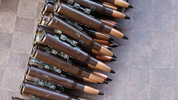 Libya'da hükümet güçlerine ait mermiler Libya'da hükümet güçlerine ait mermiler