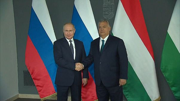 Орбан принимает Путина Орбан принимает Путина