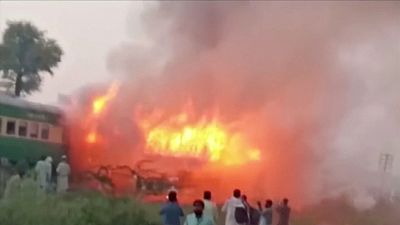 Pakistan : incendie accidentel meurtrier à bord d'un train 