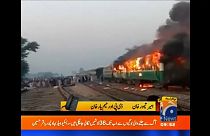 Pakistan train fire death toll rises to at least 46