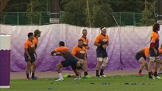 Inglaterra contra Sudáfrica en la final de la Copa del Mundo de rugby