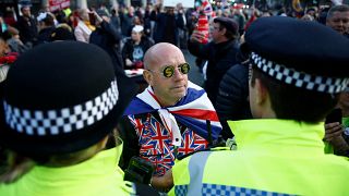 Protesters bemoan Brexit delay as Halloween deadline passes