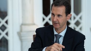 الرئيس السوري بشار الأسد خلال مقابلة مع التلفزيون الرسمي. 30/10/2019