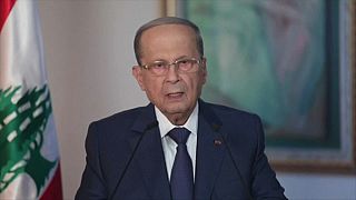 Il Presidente del Libano, Michel Aoun, parla ai cittadini in diretta televisiva.