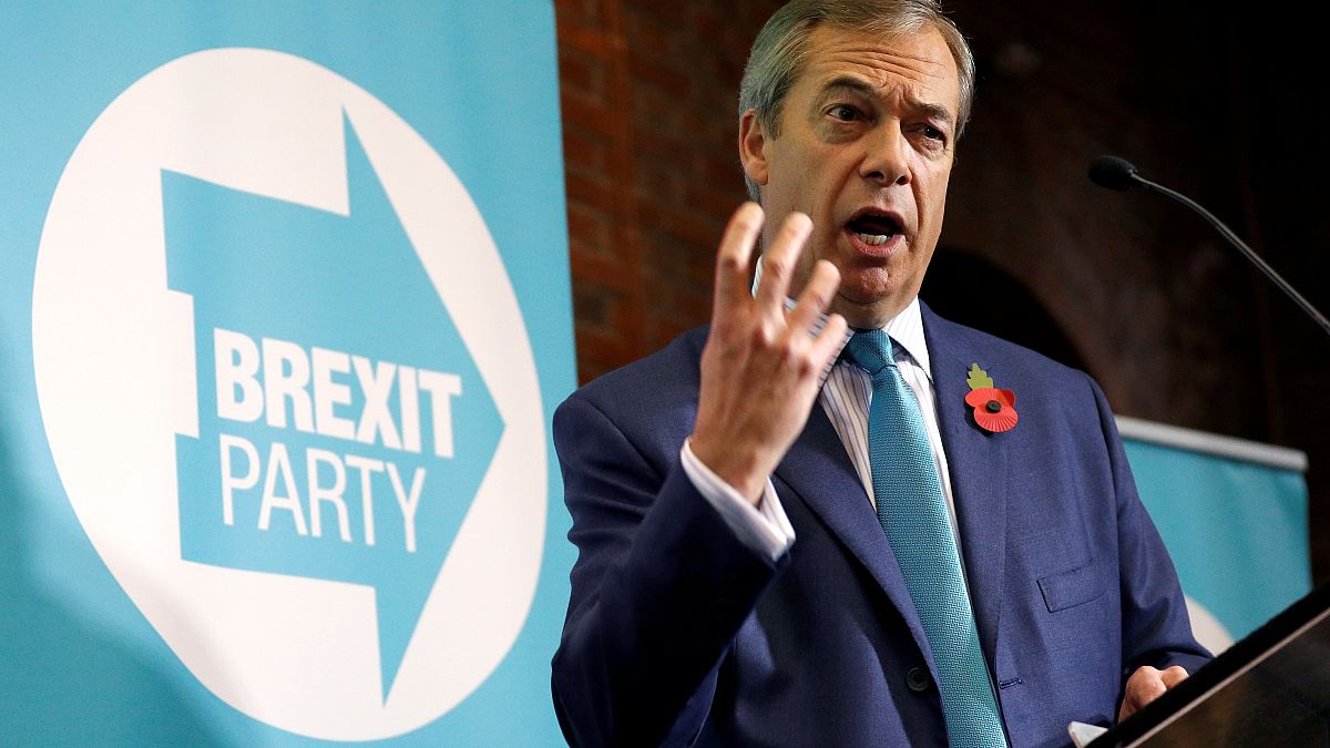Nigel Farage, leader of the Brexit Party