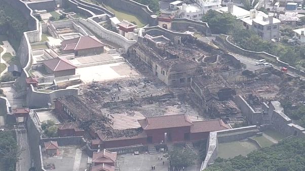 Shuri-Burg: Ermittlungen zur Brandursache Shuri-Burg: Ermittlungen zur Brandursache