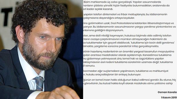 Osman Kavala'dan hapishaneden mektup Osman Kavala'dan hapishaneden mektup