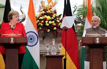 Angela Merkel en Inde pour resserrer les liens