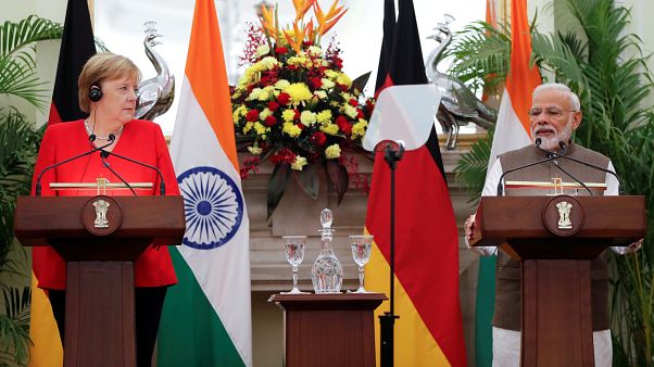 Angela Merkel en Inde pour resserrer les liens Angela Merkel en Inde pour resserrer les liens