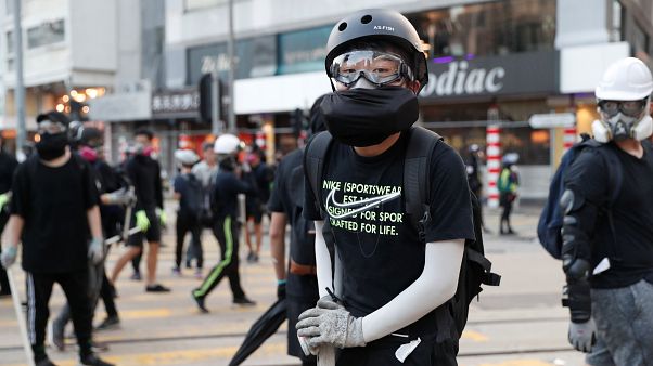Hong Kong'da protestoların 22. haftası: Bağımsızlık sloganları ve sert müdahale Hong Kong'da protestoların 22. haftası: Bağımsızlık sloganları ve sert müdahale