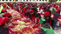 La contaminación da un respiro y permite la celebración del festival de Kimchi