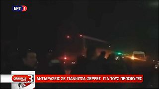 Griechenland: Anwohner blockieren Migrantenbus