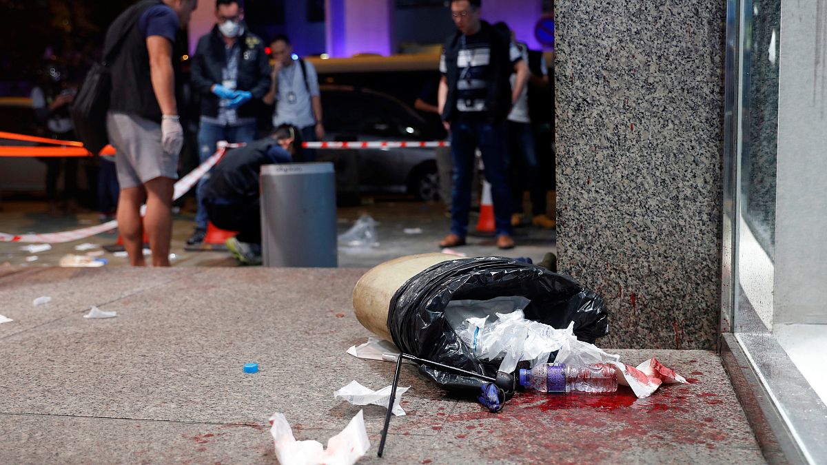 حادث هجوم بسكين في هونغ كونغ