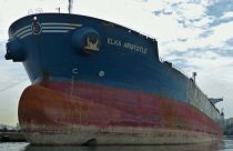 The Elka Aristotle oil tanker, built in 2003, is registered to a Greek company.