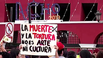 Protesta antitaurina en Lima 