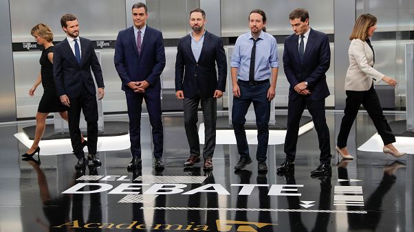 El bloqueo y la crisis catalana se imponen en el único debate electoral en España El bloqueo y la crisis catalana se imponen en el único debate electoral en España