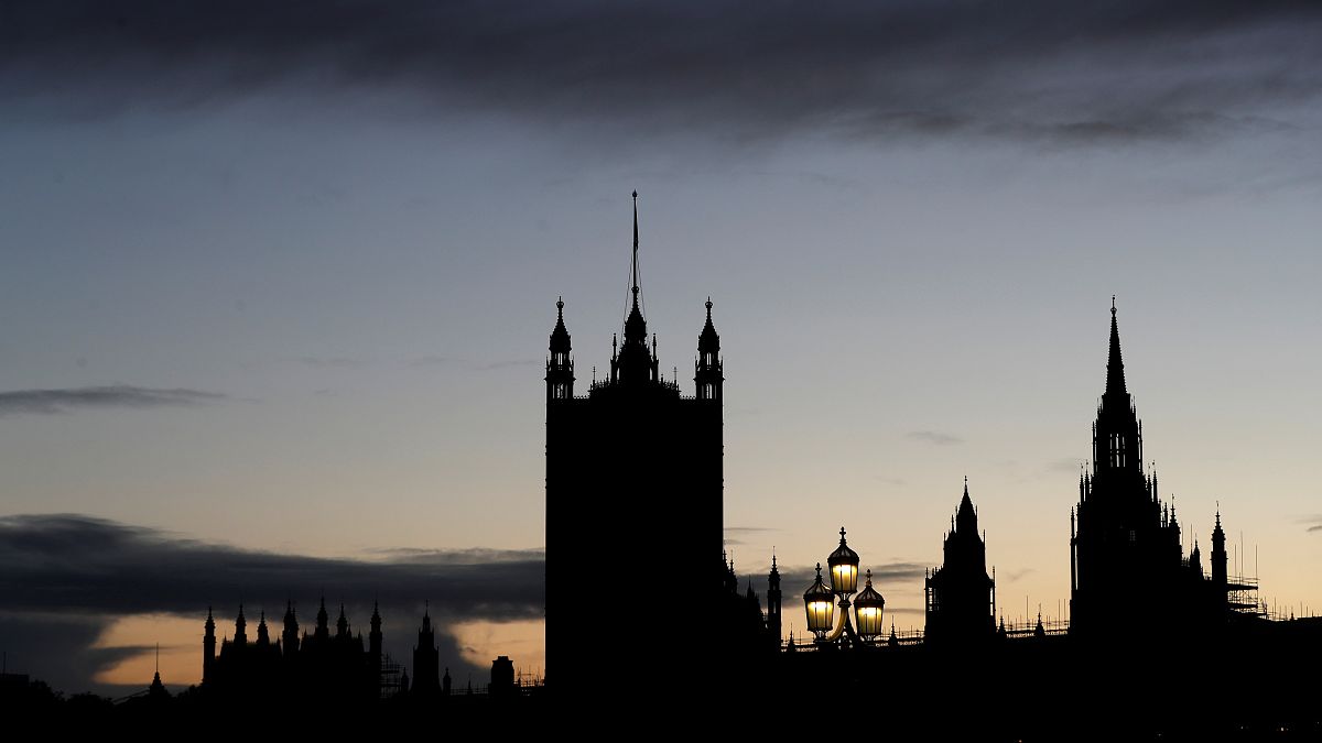 The Houses of Parliament are seen during a sunset in London, Britain, November 4, 2019.