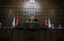 Türkiye Cumhurbaşkanı ve AK Parti Genel Başkanı Recep Tayyip Erdoğan, partisinin TBMM Grup Toplantısı'na katılarak konuşma yaptı. ( Binnur Ege Gürün - Anadolu Ajansı )