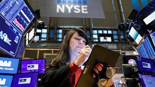 A trader works on the floor at the New York Stock Exchange (NYSE) in New York, U.S., October 31, 2019