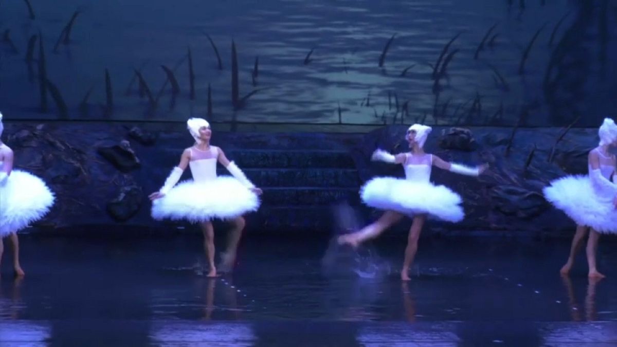 'El lago de los cisnes' con los pies en el agua