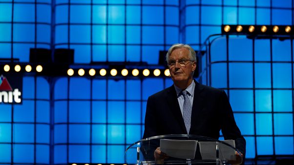 The EU's chief Brexit negotiator Michel Barnier speaks at Web Summit in Lisbon, Portugal The EU's chief Brexit negotiator Michel Barnier speaks at Web Summit in Lisbon, Portugal