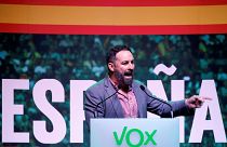 Santiago Abascal, leader and presidential candidate of Spain's far-right party VOX.