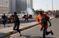 ویدیوی تکان‌دهنده از تیراندازی مستقیم پلیس به معترضان در بغداد