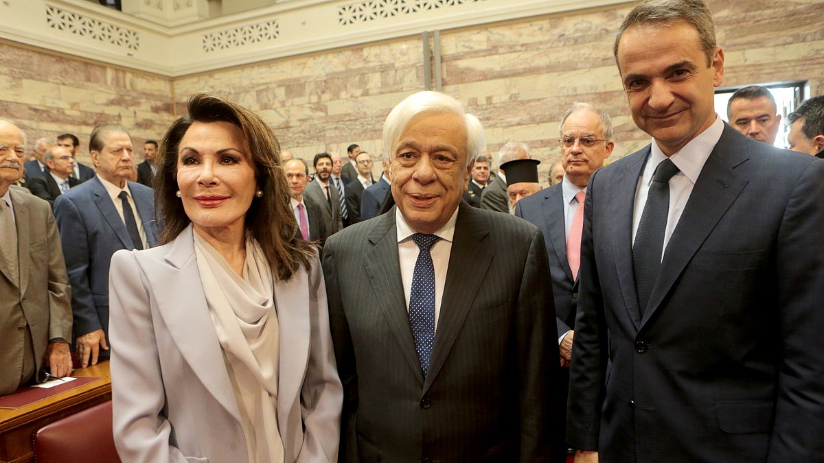 Ο Πρόεδρος της Δημοκρατίας  ο πρωθυπουργός και η πρόεδρος της Επιτροπής «Ελλάδα 2021»