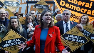 Leader of Britain's Liberal Democrats Jo Swinson in London, Britain, November 6, 2019. 