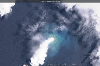 The volcanic erupton took place in the Pacific's 'Ring of Fire'