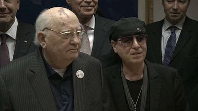 A Scorpions meglátogatta Mihail Gorbacsovot