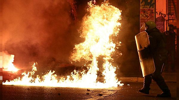 Τραυματίστηκε αστυνομικός στα Εξάρχεια Τραυματίστηκε αστυνομικός στα Εξάρχεια