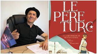 Fransız yazar Loulou Dedola ve kitabı "Le père turc" 
