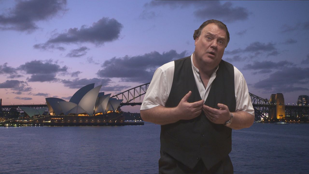 Bryn Terfel és Hannah Stone Sydney csodálatos operaházában Bryn Terfel és Hannah Stone Sydney csodálatos operaházában