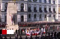 Queen attends Remembrance day service in London