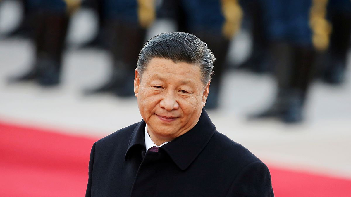 الرئيس الصيني خلال أحد الاحتفالات الوطنية في بكين 