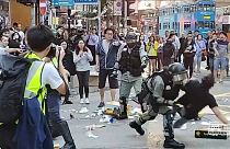 Hong Kong police shoot protester as chaos erupts across city