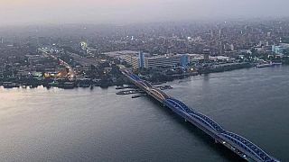 L'Imbaba Bridge, ponte di acciaio sul Nilo al Cairo.
